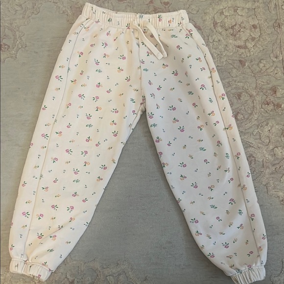 Zara Girls Floral Jogger Pants - Picture 4 of 5